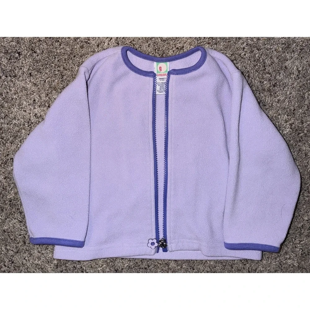 Gymboree‎ Purple Full Zip Fleece Size Small 3 Years 2001